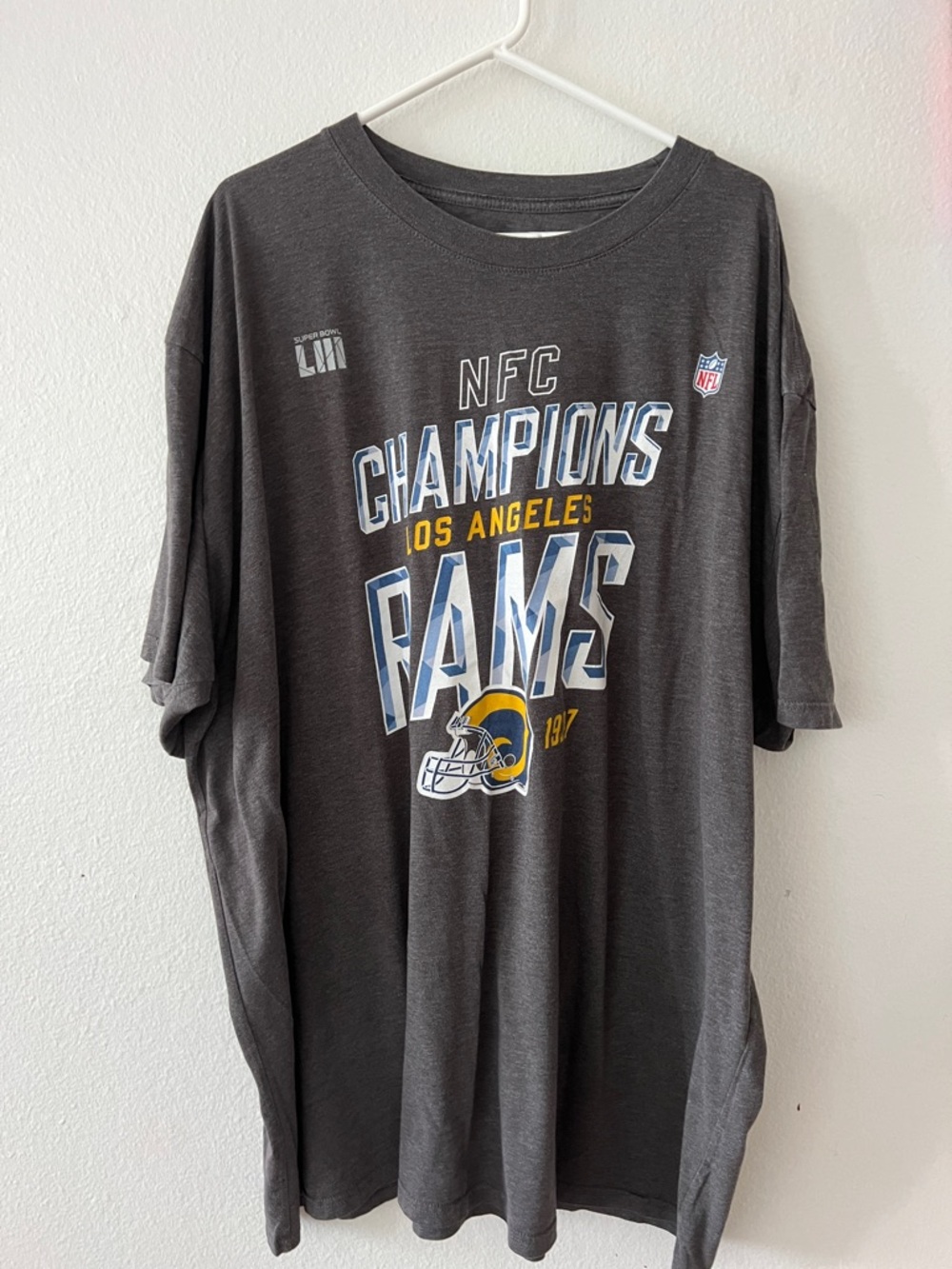 NFL Los Angeles Rams NFC Champions Graphic Tee - Charcoal Gray
